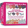 Tuttle Publishing Origami Paper in a Box - Japanese Washi Patterns 200 sheets: 6x6 Inch High-Quality Origami Paper and 32-page Instructional Book