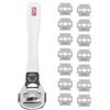 ROSENICE Coupe Cors - Grattugia a piedi per pedicure, con 20 lame