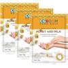 CGBOOM Confezione da 3 maschere per le mani idratanti esfolianti per terapia naturale, collagene con infusione profonda, idratazione, donne e uomini, maschera per mani ricche di latte miele