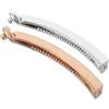 SAFIGLE Clip a banana in metallo da donna, 2 pezzi, oro e argento, tenuta sicura, con design dentato, delicato per capelli spessi e ricci, versatile per tutti i giorni e le feste