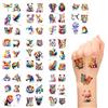 XETHI 10 Fogli Tattoo Temporanei per Bambini, Tatuaggi Effetto Animali Carini, Adesivi Animalier per Braccia Spalle Mani, Regalo Festa di Compleanno Ragazzi e Ragazze