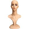 Amagogo Parrucca da donna con testa di manichino, parrucca da esposizione, modello con spalla, leggero, multiuso, professionale, porta parrucca, cappelli,
