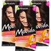 Garnier Movida Tinta Intensa, Colore no. 45 Marrone Scuro, Senza Ammoniaca, Set da 3 (3 x 250 g)