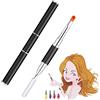 MCSQK Pennello per Unghie, 2 in 1 Dual-ended Polygel Nail Pennello Pittura Penna, Slice Forma Strumenti Per Gel UV Acrilico Nails Extension Multifunal Nail Art Strumento Polygel Picker