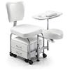 KEOPALIA Poltrona podologica sedia sgabello pedicure manicure per estetista con poggiapiedi e cassettiera massaggio piede centro estetico