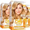Garnier 3x Garnier Belle Color Colorazione in Crema per Capelli Permanente Azione Nutriente Illuminante Risultato Naturale con Olio di Germe di Grano Colore 1 Biondo Chiaro Naturale - 3 Confezioni