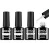 AIMEILI Nail Prep e Primer Unghie e Base Rubber Builder Gel 4 x 8ml 7 IN 1 Builder Nail Gel Rubber Base Coat Primer e Dehydrator Unghie Nail Art Manicure