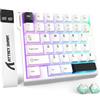 MAMBASNAKE ATTACK SHARK M36 HE Tastiera Gaming Monoposto 8000Hz Rapid Trigger, 36 Tasti Cablati Interruttore Magnetico, Precisione RT 0,01mm, SOCD & DKS, Retroilluminazione RGB, PC/Mac/FPS, Bianco