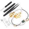 ASHATA Thumb Button Kit, 6 Colori Thumbstick Sostituzioni Luminated D Pad Thumbsticks Dtf LED Buttons Kit per Controller Accessori, Gamepad Accessori