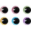 MUCUNNIA 120 occhi di sicurezza glitterati 3D da 12 mm per uncinetto con rondelle, luna, uncinetto, amigurumi, occhi per uncinetto, animali, occhi per bambole, occhi ripieni all'uncinetto, per