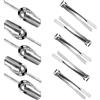 Hyxodjy 5 Pinze per Zucchero in Acciaio Inox e 5 Paletta,Pinze da Zucchero,Pinze per Ghiaccio Piccole pinze,Mini Pinze da Portata Pinze per Dolci, per Matrimoni, Feste, Bar,Grill, caffè,Cucina, Buffe
