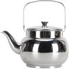 URSXODAWQ Teiera in acciaio inox con filtro rimovibile, bollitore da tè per fornelli per l'infusione di foglie di tè sfuse, teiera in metallo a grande capacità per servizio in casa, hotel e (Dire)