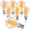 Aigostar Edison Lampadine LED E14,Lampadine di Filamento 6W, Luce Calda 2200K,660lm, G45,Lampade Decorativa Retrò per Bar Caffè Hotel, 6 Pezzo