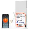 Termoplaza Termoconvettore Elettrico Verticale WiFi Da Parete 18 m² - 750 Watt Stufetta Elettrica Basso Consumo - Pannello Radiante Infrarossi - Termosifone Moderno per Casa e Ufficio