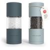 LARS NYSØM Set di macine per sale e pepe in acciaio inossidabile con macinino in ceramica regolabile 2 pezzi I Designer Spice Mill Set (Blue)