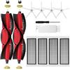 UPUPDAY Kit di Accessori per Xiaomi Roborock S5 Max S6 Pure S6 Max S6 MaxV S65 S60 S6 S55 S51 S50 S5, Ricambio per Roborock S5 Max S6 Max, 4 Filtri HEPA, 4 Spazzole Laterali, 2 Spazzola Principale