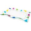 Sospiri Venezia Vassoio Decorativo in Vetro Artistico per Arredo Casa e Tavola - Centrotavola Moderno Design Veneziano, Idea Regalo 30x20x3 cm