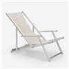 Produce Shop Sedia Sdraio Mare Spiaggia braccioli Alluminio Pieghevole Riccione Gold Lux - Grigio