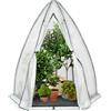 IDMarket - Serra a cupola per lo svernamento 160 x 160 x 180 CM