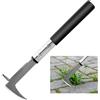 BARAYSTUS Estirpatore Erbacce Manuale, Raschietto per fughe con Manico da 33 cm, Bordo Seghettato in Acciaio Inox, Utensile per la Rimozione di Erbacce e Muschio da Giardino e Vialetti
