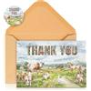 Motiskyy 36 biglietti di ringraziamento animali della fattoria con buste e | Stile acquerello, 10,2 x 15,2 cm, biglietti di auguri per compleanni, anniversari, matrimoni, baby shower