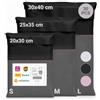 Zenacasa - 30 Buste Per Spedizioni Vinted - Taglie S/M/L - Buste Plastica Per Spedizioni Opache, Ultra Resistenti e Impermeabili, Nero