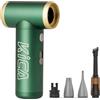 Kica JetFan 2S Kit - Elettrico Air Duster - Corpo in metallo, 117.000 giri/min, controllo continuo e modalità turbo, spray ad aria compressa per PC, auto, tastiera, ufficio, verde