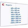 Maxtek Lavagna Magnetica da Parete 120 x 90 cm, Grande Lavagna Cancellabile con Cornice in Alluminio, Whiteboard Doppio Lato con Porta-pennarelli, Bacheca Facile da Montare per Ufficio, Scuola, Casa