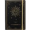Artfan Quaderno a righe, formato A5, 144 pagine, a righe (5,8 x 8,4), copertina in similpelle con tasca, a fascia, grande, nero