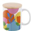 Tazza mug personalizzabile ceramica 300ml con coperchio BooColour personalizzate o neutre