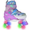 SPORT ONE Sport1 Pattino Mermaid Regolabili Con Ruote Led Taglia 34-37
