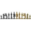 Italfama Camelot Metallo Pezzi Di Scacchi Set Placcato Oro E Argento Re 9cm
