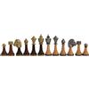 Italfama Pedine In Metallo E Legno Oro Argento Re Di 7.5cm Fatti In Italia