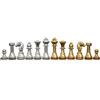 Italfama Ottone Scacchi Pezzi Oro & Argento Placcato Set, 5cm King, Italia