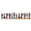 Italfama Guerra Civile Scacchi Pezzi Set Dipinto a Mano Resina 8cm King Italia