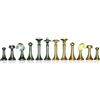 Italfama Pezzi Di Scacchi In Ottone Placcati In Oro E Argento Re Di 6.8Cm Italia