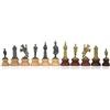 Italfama Set Di Pezzi Di Scacchi In Metallo E Legno Italfama Camelot, Oro Argento, Re 9Cm