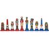 Italfama Napoleone Dipinto a Mano Metallo Scacchi Pezzi Set, King 9.5cm Italia