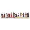 Italfama Dipinto a Mano Resina Set di Scacchi Russi Vs Mongoli, 8cm King Pezzi