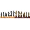 Italfama Florentine Metallo Legno Scacchi Pezzi Set Oro Argento King 8.3cm