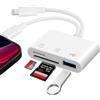 Flintronic Lettore di Schede SD, 3 in 1 Adattatore Scheda SD per Phone, SD Card Reader per PC USB C, SD e TF, MicroSD, Lettore di Schede di Memoria per iPhone/iPad/Android/Fotocamera