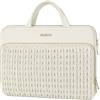MOSISO 14 pollici Custodia Laptop,14 pollici Borsa PC Compatibile con MacBook HP Lenovo Dell ASUS Acer,HP Stream,Dell Latitude,Lenovo IdeaPad,Spiga Grano Borse Carry Trapuntata con Manic&Tasca, Sabbia