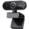SQMCase Webcam con Microfono, Fotocamera in Streaming 1080P Full HD per PC/Mac/Laptop, Plug And Play USB Wide Angle Web Cam per Youtube, Skype, Zoom, videochiamata Xbox One, Studio e conferenza