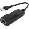 CCYLEZ Adattatore Gigabit Ethernet 10/100/1000 Mbps, convertitore adattatore LAN Gigabit RJ45 da USB 3.0 a Ethernet, adattatore di rete cablato LAN per 10/8/8.1/7/Vista