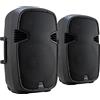 McGrey P215 MA Cassa Attiva Coppia - FM/USB/SD/Bluetooth® Lettore MP3-120 W RMS / 800 W Peak - Sistema a 2 Vie con Woofer da 15 e Tweeter da 1 - Scocca in Plastica ABS - Nero