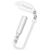 Energizer C41EUJALIAT - Adattatore Audio Lightning a Mini Jack Femmina, 11 cm, Suono Stereo, Colore: Bianco, Compatibile MFI