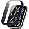 BAIDIYU Cover Compatibile con Xiaomi Smart Band 9 Pro, PC + Pellicola Temperata, Antigraffio, Orologio Custodia Protettiva Compatibile con Xiaomi Smart Band 9 Pro.(SML)