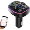Lainiaoly Trasmettitore FM, trasmettitore FM per auto,Connettore musicale per auto trasmettitore FM wireless | Chiamata e ricevitore audio, adattatore di musica per il Ringraziamento, Natale