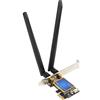 Jectse Adattatore WiFi Senza Fili PCIE, Adattatore di Rete Bluetooth 4.0 con Antenna ad Alto Guadagno da 1200Mbps per 7810, 2.4GHz 5.0GHz a Basso Profilo ad Ampio Raggio