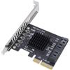 Annadue Scheda Controller da PCI-E a SATA 3.0, Schede di Espansione SATA III 6Gbps a 5 Porte, Supporta Slot PCI-Express (4X 8X 16X), per Wins 7/8/10/2003/2008, per Linux, per OS X 10